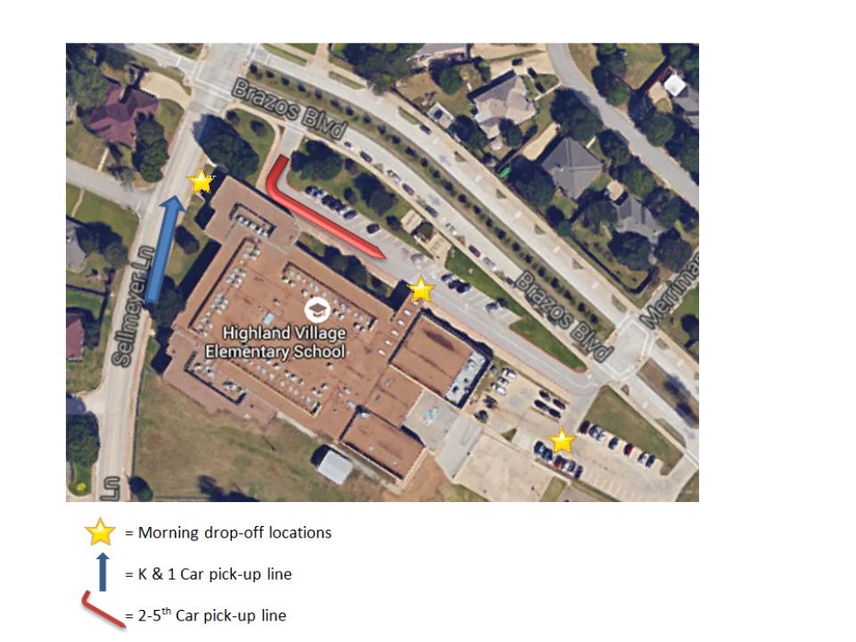 Drop Off Pick Up Map 
